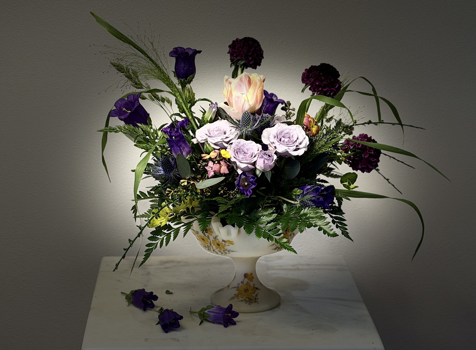 Center floral design